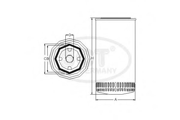 SCT Germany SM 863 Oil Filter